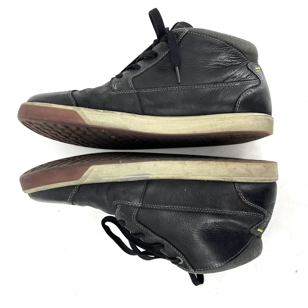 KEEN Glenhaven Mens Black Leather Lace Up Mid Ankle Boots Shoes Size 11 (EU44.5)